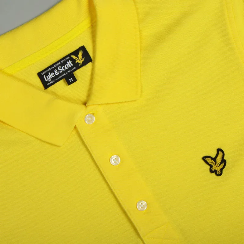 Lyle and Scott Plain Polo Shirt - Jonquil Yellow-1